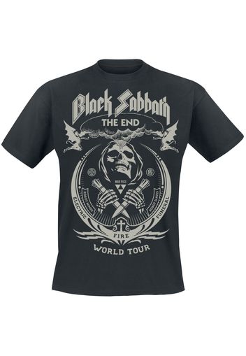 Black Sabbath - The End Grim Reaper - T-Shirt - Uomo - nero