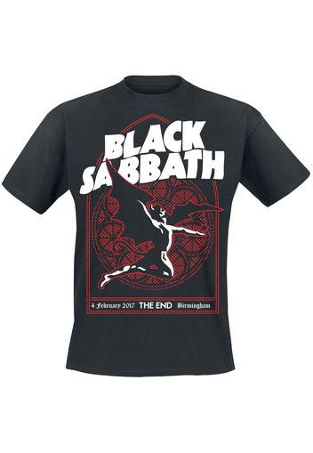 Black Sabbath - The End Church Window - T-Shirt - Uomo - nero