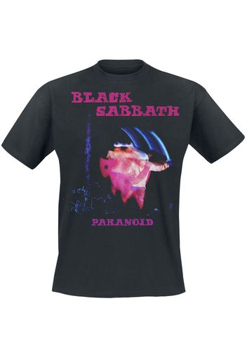 Black Sabbath - Paranoid Tracklist - T-Shirt - Uomo - nero