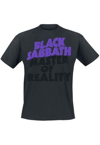 Black Sabbath - Master Of Reality Tracklist - T-Shirt - Uomo - nero