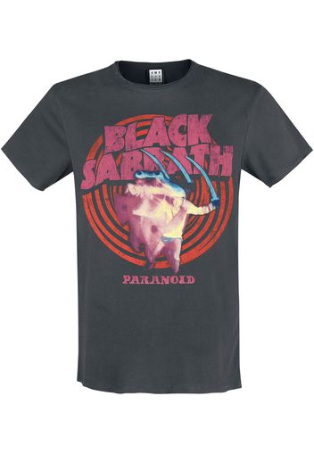 Black Sabbath - Amplified Collection - Paranoid - T-Shirt - Uomo - carbone