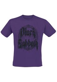 Black Sabbath - Black Emblem - T-Shirt - Uomo - porpora