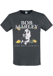 Bob Marley - Amplified Collection - Nine Mile - T-Shirt - Uomo - carbone