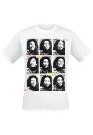 Bob Marley - Photo Collage - T-Shirt - Uomo - bianco