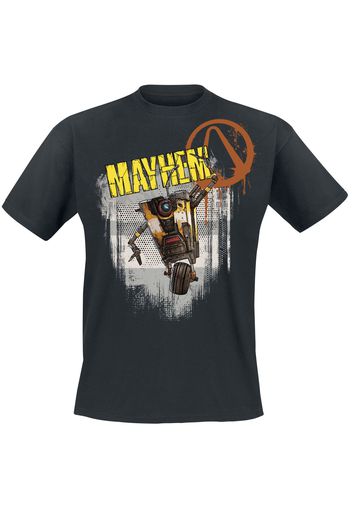 Borderlands - 3 - Claptrap - Mayhem - T-Shirt - Uomo - nero