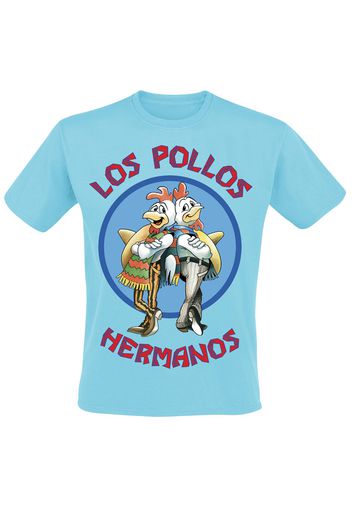 Breaking Bad - Los Pollos Hermanos - T-Shirt - Uomo - azzurro