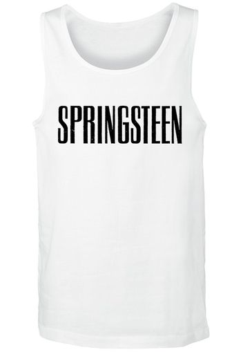 Bruce Springsteen - Logo - Canotta - Uomo - bianco