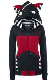 Bye Bye Kitty - Star Kitty - Felpa jogging - Donna - nero rosso