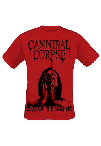 Cannibal Corpse - Code Of Slashers - T-Shirt - Uomo - rosso