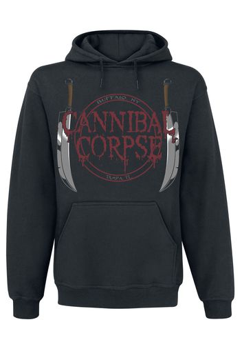 Cannibal Corpse - Knife - Felpa con cappuccio - Uomo - nero