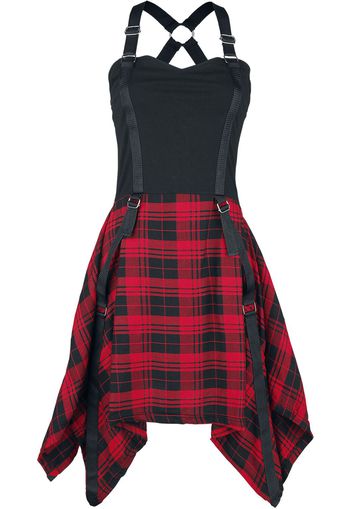 Chemical Black - Spectral Dress - Miniabito - Donna - nero rosso