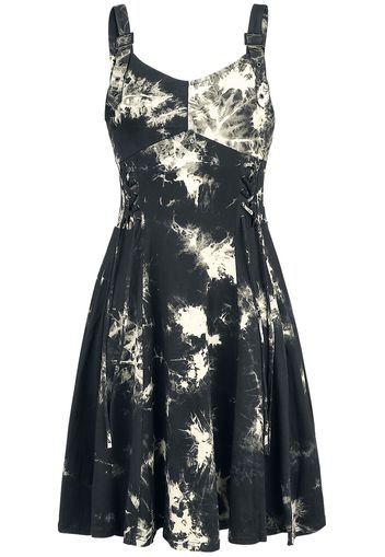Chemical Black - Malin Tie Dye Dress - Miniabito - Donna - nero bianco