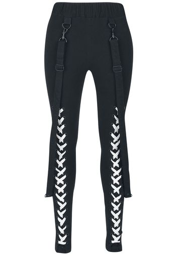 Chemical Black - Kalma Leggings - Leggings - Donna - nero bianco