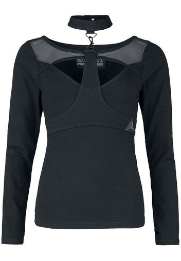 Chemical Black - Moira top - Maglia Maniche Lunghe - Donna - nero