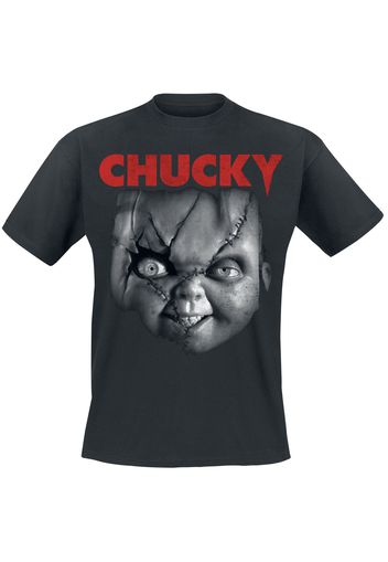 Chucky - Chucky face - T-Shirt - Uomo - nero