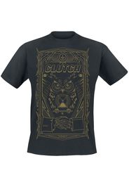 Clutch - All Seeing Owl - T-Shirt - Uomo - nero