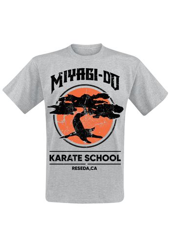 Cobra Kai - Miyagi-Do Karate School - T-Shirt - Uomo - grigio