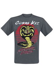 Cobra Kai - Never Dies! - T-Shirt - Uomo - grigio