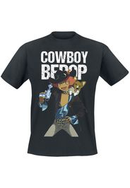 Cowboy Bebop - Edward & Ein - T-Shirt - Uomo - nero