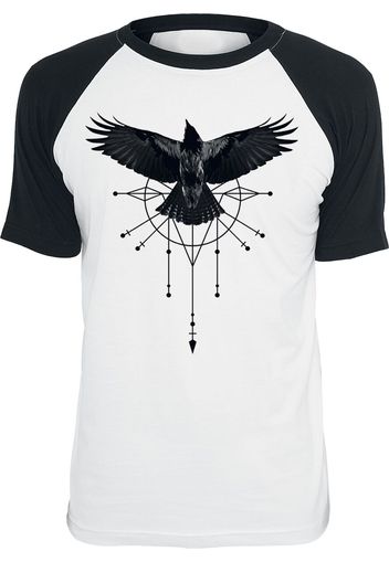 Crow -  - T-Shirt - Uomo - nero bianco