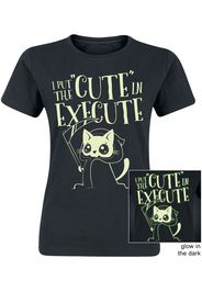 Cute In Execute -  - T-Shirt - Donna - nero