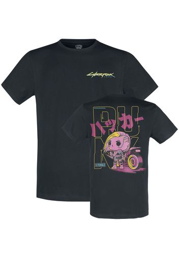 Cyberpunk 2077 - Funko - V Female - T-Shirt - Uomo - nero