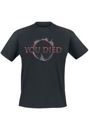 Dark Souls - You Died - T-Shirt - Uomo - nero