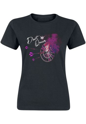 Darts - Dart Queen - T-Shirt - Donna - nero