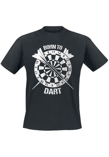 Darts - Born To Dart - T-Shirt - Uomo - nero
