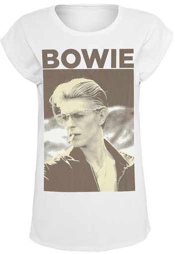 David Bowie - Photo - T-Shirt - Donna - bianco