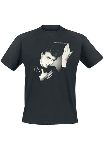 David Bowie - Heroes Album Cover - T-Shirt - Uomo - nero