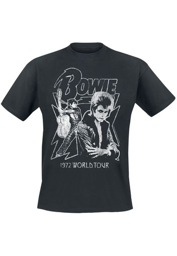 David Bowie - Mono 1972 World Tour - T-Shirt - Uomo - nero