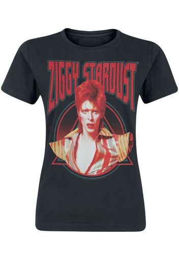 David Bowie - Zaggy Stardust - T-Shirt - Donna - nero