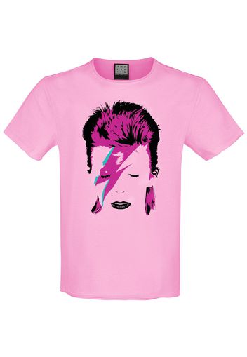 David Bowie - Amplified Collection - Stripped Back Sane - T-Shirt - Uomo - rosa pallido