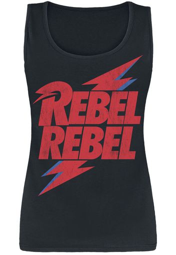 David Bowie - Rebel Rebel - Top - Donna - nero