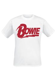 David Bowie - Logo - T-Shirt - Uomo - bianco