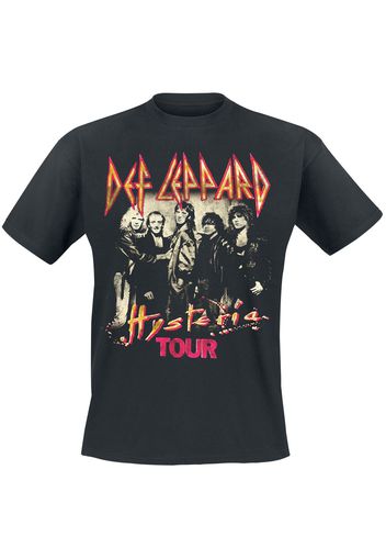 Def Leppard - Hysteria Tour - T-Shirt - Uomo - nero