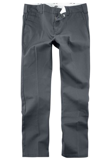 Dickies - Slim Fit Work Pant WE872 - Pantalone modello chino - Uomo - carbone