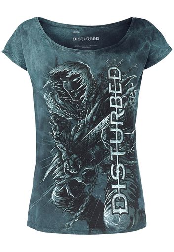 Disturbed - Disturbed Guitar - T-Shirt - Donna - verde acqua