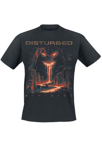 Disturbed - Divisive - T-Shirt - Uomo - nero