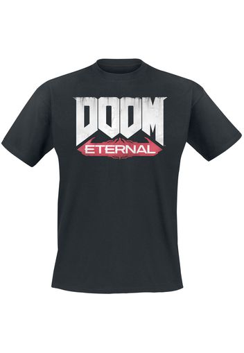 Doom - Eternal - Logo - T-Shirt - Uomo - nero