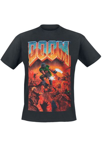 Doom - Classic Boxart - T-Shirt - Uomo - nero