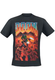 Doom - Classic Boxart - T-Shirt - Uomo - nero