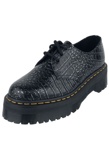 Dr. Martens - 1461 Quad Croc - Scarpe stringate - Donna - nero