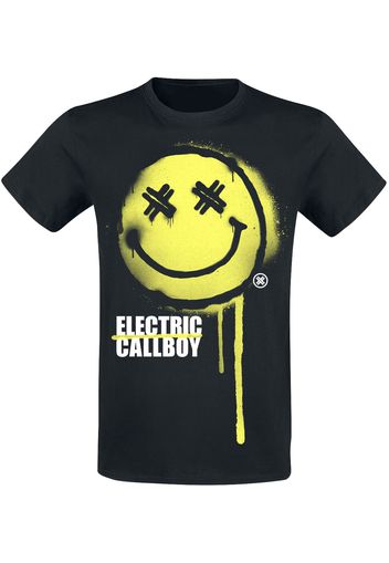 Electric Callboy - Spray Smile - T-Shirt - Uomo - nero