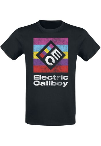 Electric Callboy - Square Logo - T-Shirt - Uomo - nero