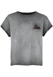 EMP Premium Collection - T-Shirt mit EMP Stickerei und Waschung - T-Shirt - Donna - nero