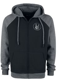 EMP Premium Collection - Black/Grey Hooded Jacket with Raglan Sleeves - Felpa jogging - Uomo - nero grigio