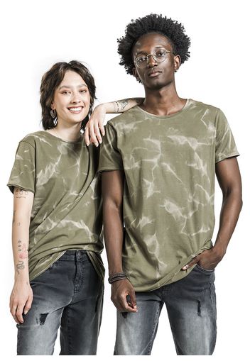 EMP Special Collection - EMP Special Collection X Urban Classics Acid Wash T-Shirt unisex - T-Shirt - Uomo - verde oliva