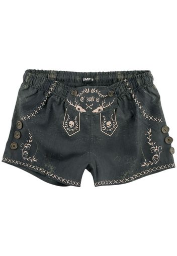 EMP Special Collection - Lederhosen-Style Grey Swimshorts - Bermuda - Donna - grigio